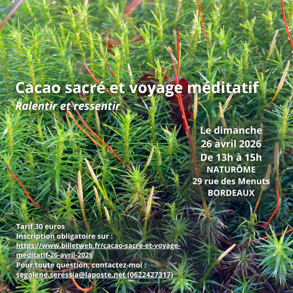 cérémonie du cacao Naturôme Bordeaux